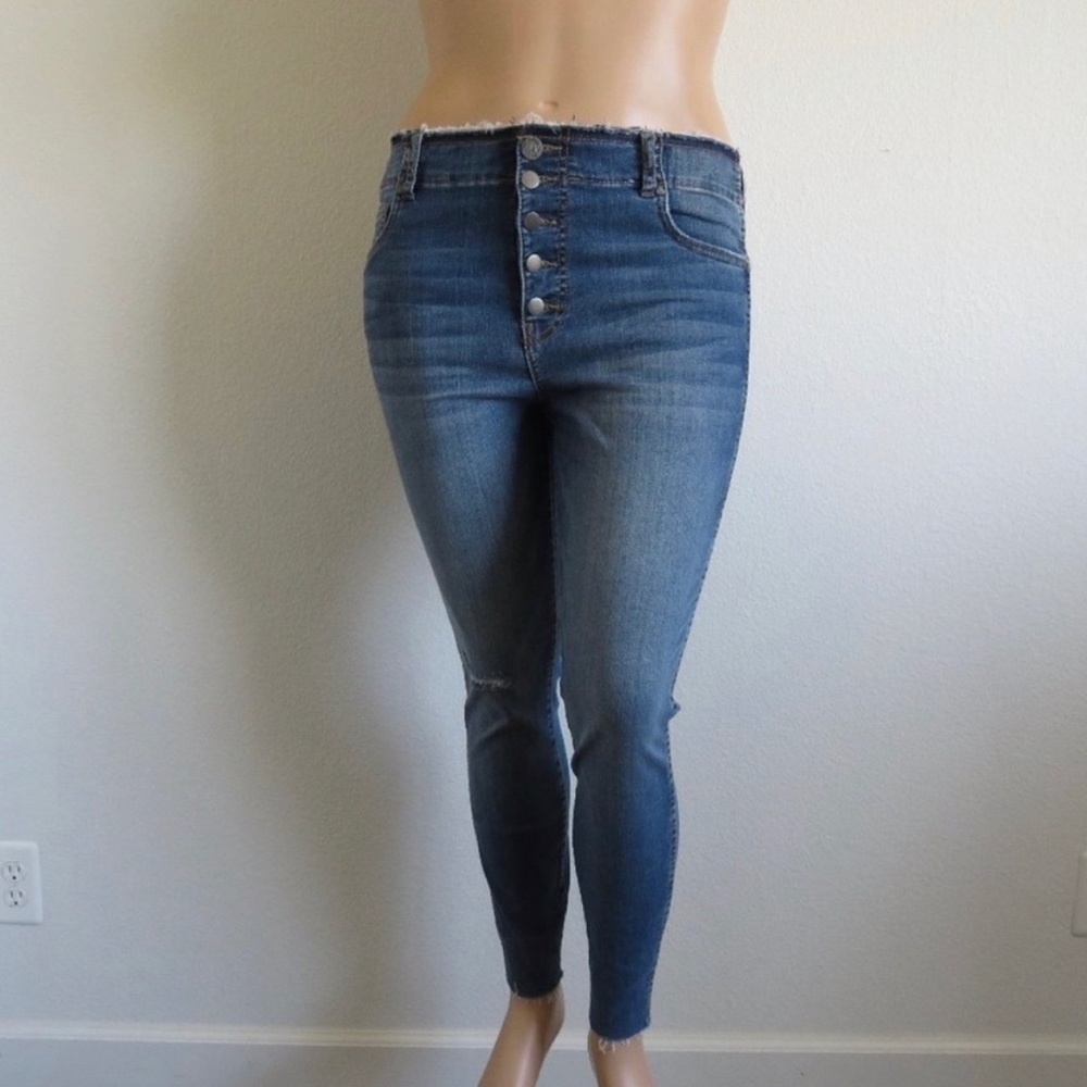 KUT from the KLOTH Jeans FAB AB Connie Ankle Skinny DISTRESSED Plus Size 16 NWT - Picture 3 of 5